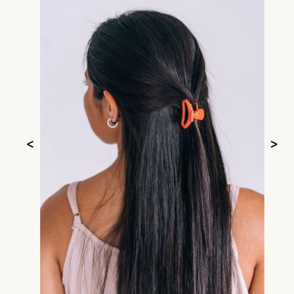 TELETIES Open Coral Tiny Hair Clip|Small Clip|Healthy Hair|Unbreakable| New - Picture 4 of 4